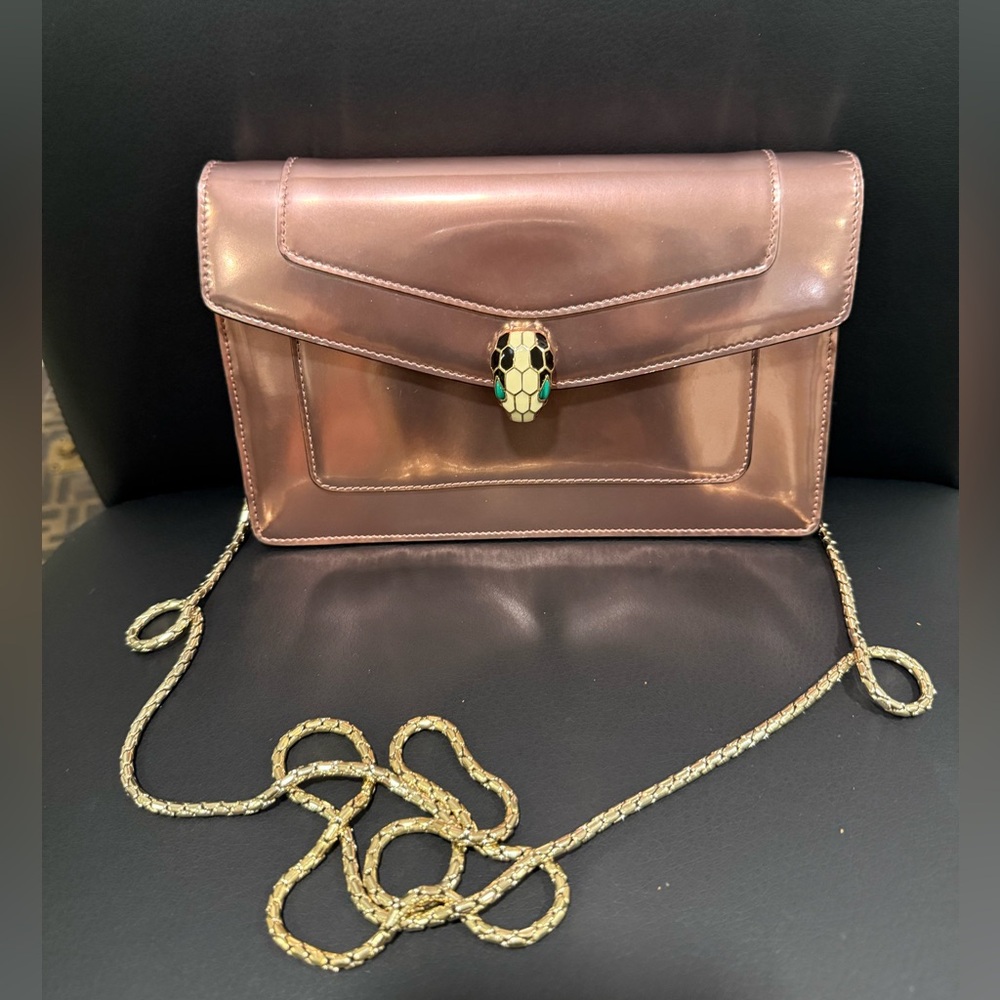🔥24HR SALE🔥 Authentic Bvlgari Serpenti Forever Metallic Pink WOC